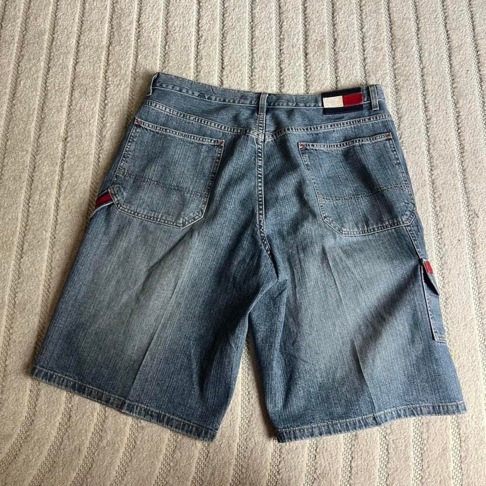 VTG y2k Tommy Hilfiger blue denim jorts size 38 Streetwear Skater Punk Summer